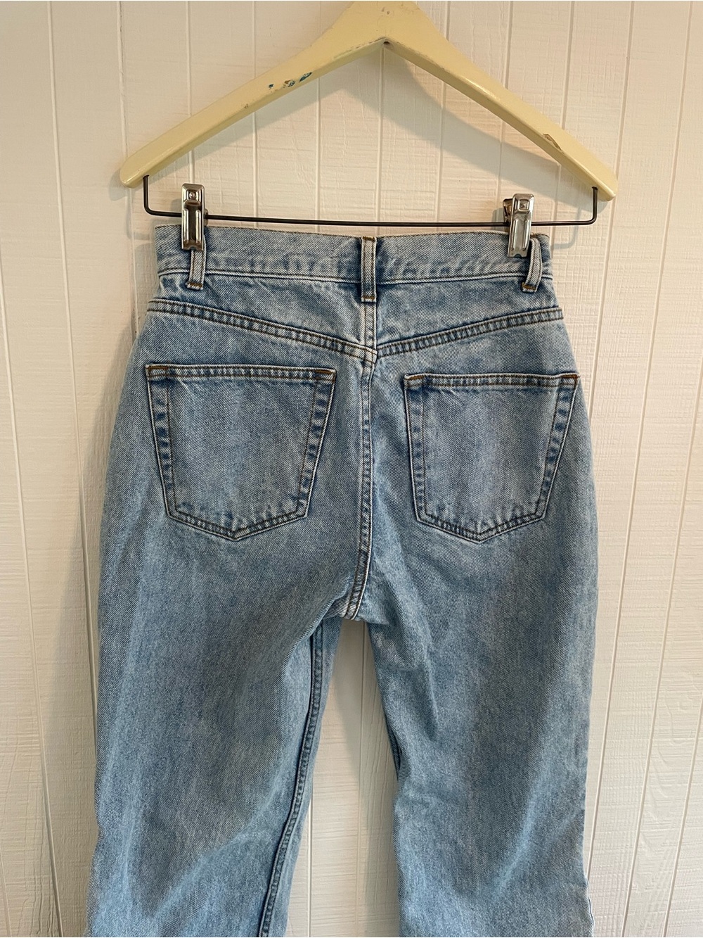 ASOS Light Blue Straight-Leg Jeans 100% Cotton - Picture 7 of 8